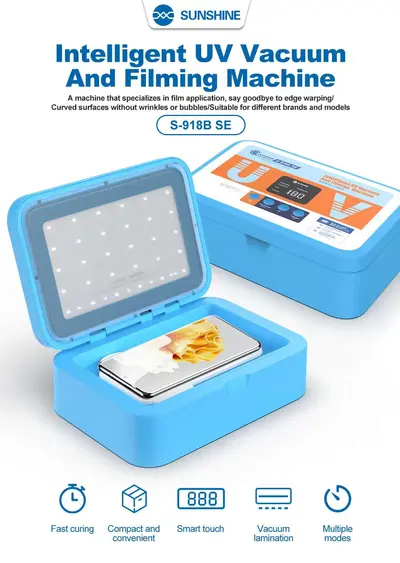 Sunshine S-918B Se intelligent UV Vaccum and filming Machine