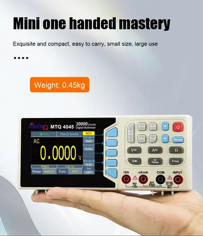MetroQ , MTQ 4045 Bench Top Compact Multimeter With Colour Display and USB