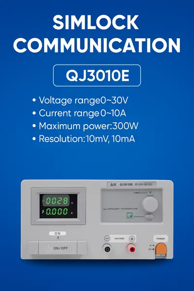 QJE QJ3010E ADJUSTABLE LAPLIFE REGULATED 30V ~ 10A DC POWER SUPPLY