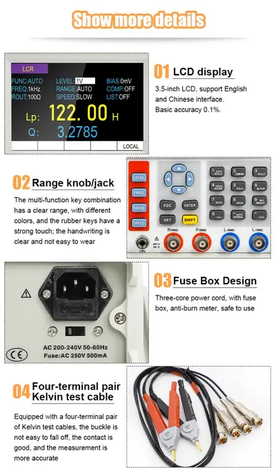 MetroQ , MTQ 4912 Bench Top LCR With Testing Frequency from 100Hz to 100KHz