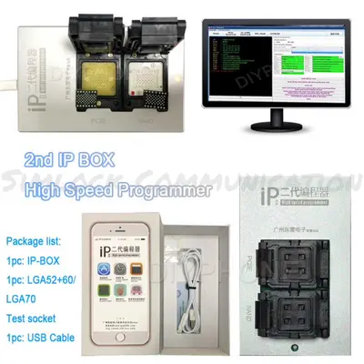 upgrade IP BOX V2 V3 2nd Generation IP BOX 2th PCIE NAND Flash Programmer for iPhone 5 5S 6 6P + 6S 6SP 7 7P iPad2-Mini4 Pro