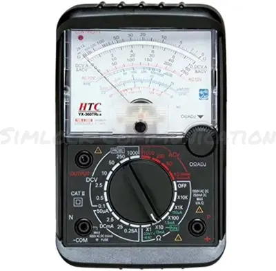 HTC Instrument Yx-360 Tre-B Analog Multimeter with Mirror Scale|Diode |Transistor|Hfe