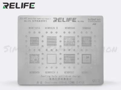 PRECISION BGA STENCILS RL-044 QU3