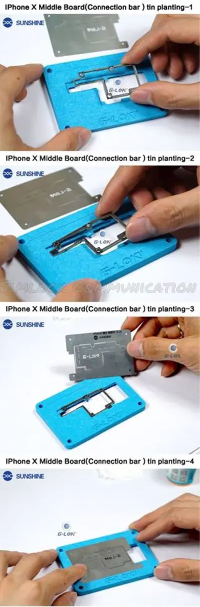 IP X|XS|XS Max MIDDLE BOARD TINNING PLATFORM SET SS-032