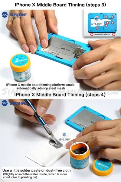 IP X|XS|XS Max MIDDLE BOARD TINNING PLATFORM SET SS-032