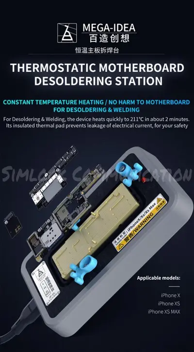 MEGA IDEA THERMOSTATIC MOTHERBOARD DESOLDERING STATION 3 in 1  JP-19