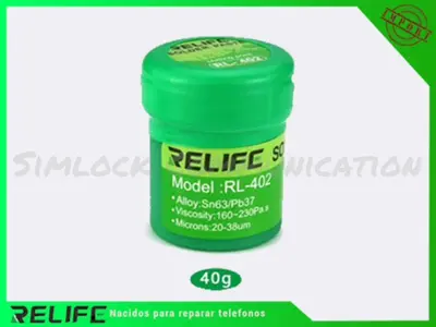 RELIFE RL-402 183°C Medium Temperature No-Clean Solder Paste Flux RL-402 SolderTin Sn63|Pb67 BGA Reballing Soldering tin