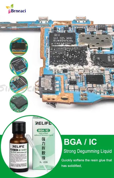 RL-039 Remove Glue Liquid Soften Remove Resin Glue PCB BGA IC Chip Solid Glue Degenerate Motherboard Repair Tools