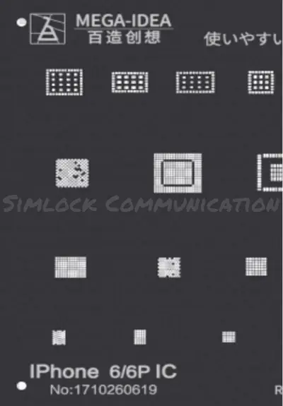 MEGA-IDEA STENCIL iPhone 6S|6SP IC
