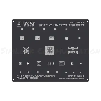 MEGA-IDEA STENCIL R11 VIVO X20|MI|NOTE3, SDM660 CPU