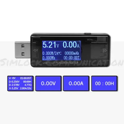 SUNSHINE USB TESTER Compatible Quick Charge 2.0 and 3.0 SS-302A