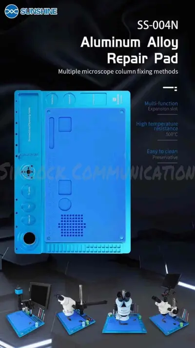 Sunshine SS-004N Multifunction Aluminum Alloy Microscope High Heat Resistant Maintenance Mat