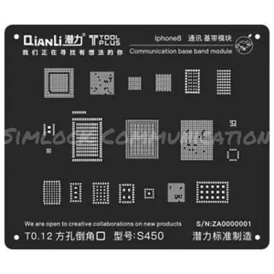 QIANLI IBLACK 3D STENCIL iPhone 8 Communication Base Band Module
