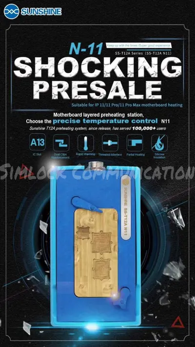 Sunshine T12A N-11 for Motherboard Separator Heating Station For iPhone 11|11 PRO|11 PRO MAX