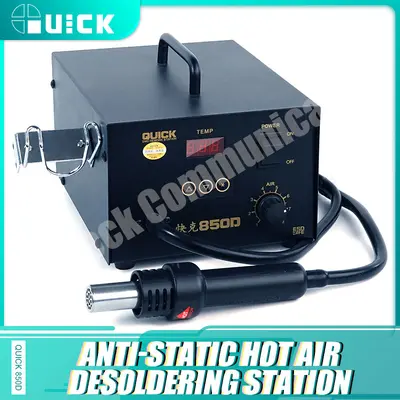 QUICK 850D Digital ESD Hot Air Rework Station Stubbs blowing hot air gun welding station