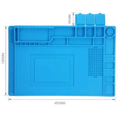 Silicone Repair Magnetic Large Soldering Mat - Heat Resistant 500°C