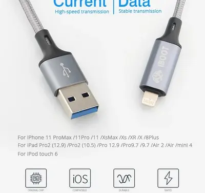 IBOOT Fast-charging USB Adapter Boot Cable Auto-restore for iPhone iPad Automatic Restoration Automatic DFU mode
