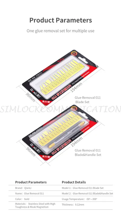 Qianli 011 Hand Polished Blades(With Handle)