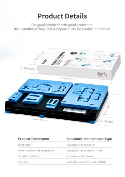 Qianli ToolPlus Metal Reballing Platform 6in1