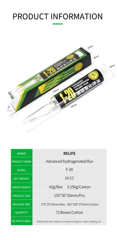 RELIFE F-20 Advanced hydrogenated flux