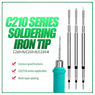 RELIFE RL-C210 Universal Series Soldering Iron Tips 3PCS Welding Iron Handle