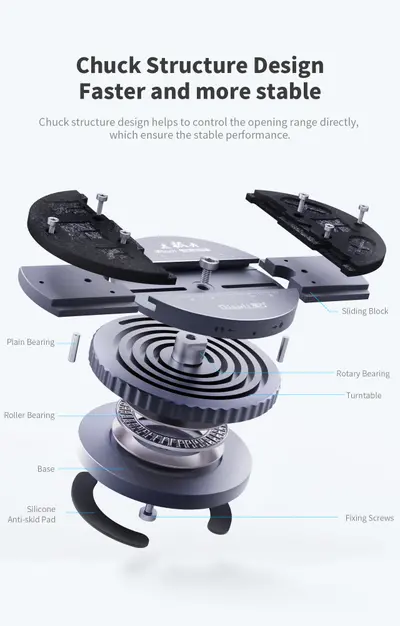 Qianli iPinch Motherboard Universal Temperature Resistant Material Easy Chip Glue Removal Double Axis Fixture Phone Repair Tools