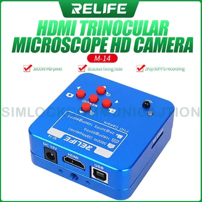 RELIFE HDMI TRINOCULAR MICROSCOPE HD CAMERA M-14
