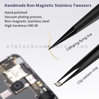 Qianli iNeezy FX-03 Stainless Steel Extra-sharp Thickened Tweezers Pointed Tweezers