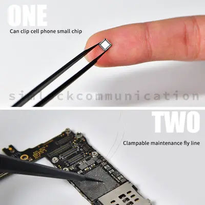 Qianli iNeezy FX-03 Stainless Steel Extra-sharp Thickened Tweezers Pointed Tweezers