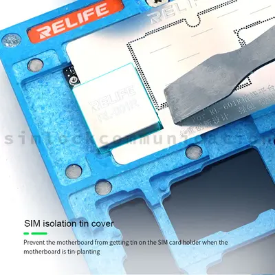 Relife RL-601R Middle Layer Tin Planting Steel Mesh  Tinning Platform 10in1 Set BGA Reballing Fixture