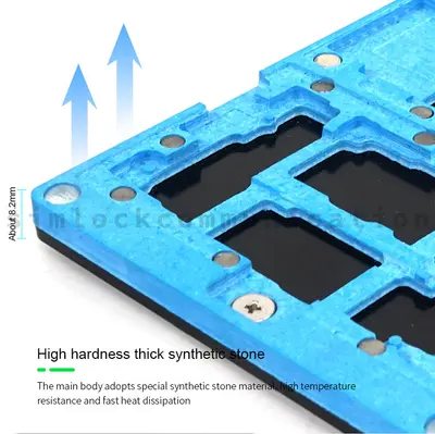 Relife RL-601R Middle Layer Tin Planting Steel Mesh  Tinning Platform 10in1 Set BGA Reballing Fixture