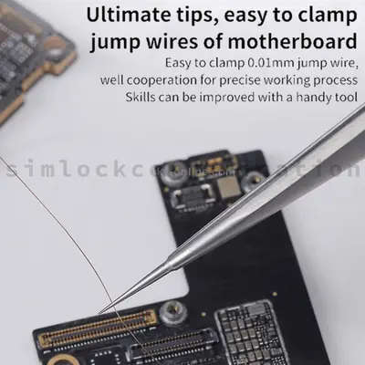 Qianli iNeeZy YX-01 Stainless Steel Extra-sharp Thickened Tweezers Pointed Tweezers