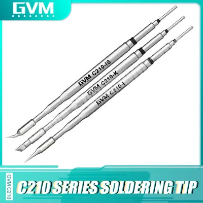  C210 Universal Series Soldering Iron Tips Welding Iron Handle 3PCS IS+I+K type GVM