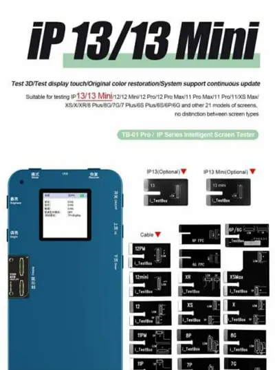 RELIFE TB-01Pro LCD TESTER 6S TO iPhone 13Pro Max)