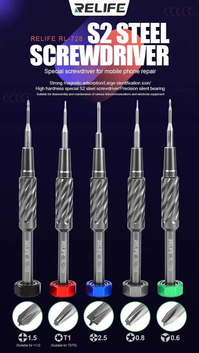 RELIFE  RL-728 S2 STEEL SCREWDRIVER (SINGLE PCS  PRICE)
