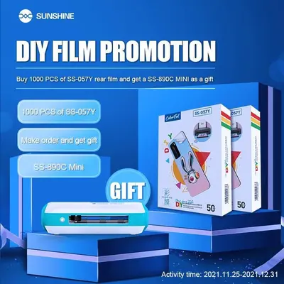 SUNSHINE HYDROGEL SS-057Y DIY FILMS (1OOOPCS + SS-890C MINI)
