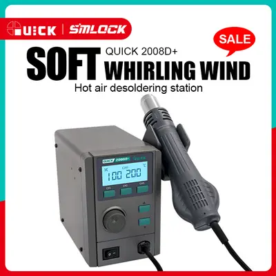 QUICK 2008D+ LEAD FREE HOT AIR STATION