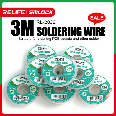 RL 2030 RELIFE SOLDERING WICK|LOW RESIDUE LENTH 3M