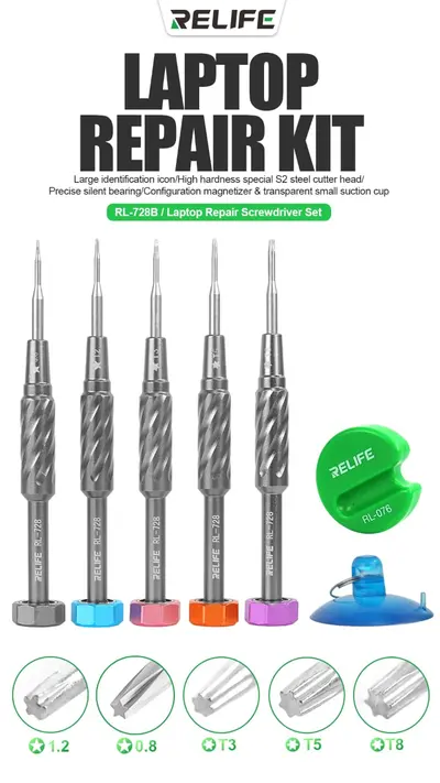 RELIFE RL-728B 2D STURDY LAPTOP REPAIR SCREWDRIVER SET