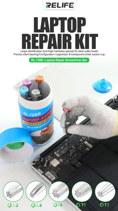 RELIFE RL-728B 2D STURDY LAPTOP REPAIR SCREWDRIVER SET