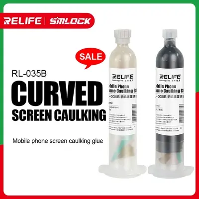 RL-035B Curved Screen Caulking [1Pcs White+1Pcs Black]