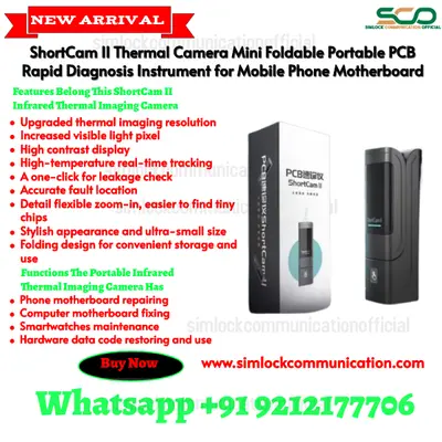 ShortCam II Thermal Camera Mini Foldable Portable PCB Rapid Diagnosis Instrument for Mobile Phone Motherboard