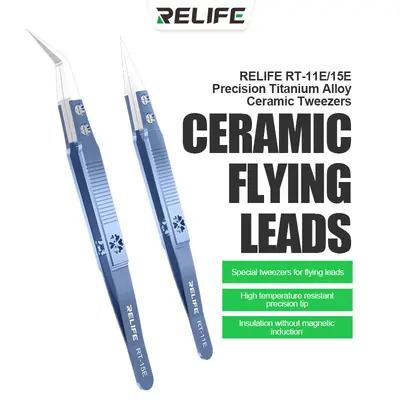 RELIFE RT-15E Special Tweezers For Flying leads