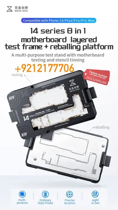 iSocket iPhone 14 MEGA IDEA 8 IN 1 Motherboard Layered Test Board +Rebaling plaform