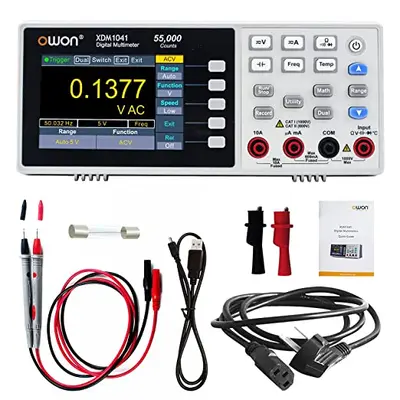 OWON XDM1041 USB|RS232 Digital Multimeter 55000 Counts High Accuracy Universal Desktop Multimeters Meter with 3.7Inch LCD Screen