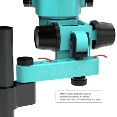 RF4 RF7050PRO-FO19 360° Adjustable Universal Telescopic Rotating Lifting Microscope with Silicone Pad