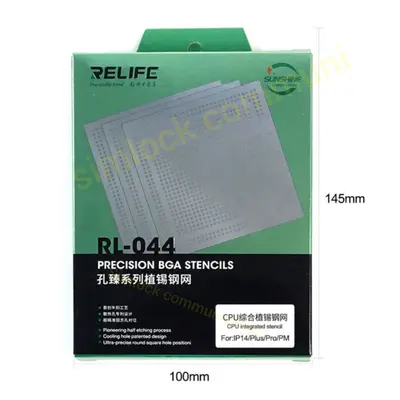 RELIFE RL-044 IPZ7 For iPhone 12 Series BGA Reballing Stencils Middle Layer Ball Planting Steel Mesh
