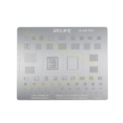 RELIFE RL-044 IPZ7 For iPhone 12 Series BGA Reballing Stencils Middle Layer Ball Planting Steel Mesh