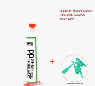 RL-035A PP Structural Adhesive for iPhone Samsung Frame Rear Cover Bracket Bonding TRANSPARENT