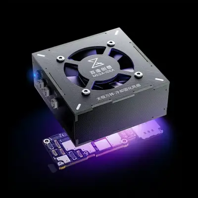 MEGA IDEA 2-in-1 Quick Rapid Heat Dissipation + UV Curing Fan for Mobile Phone Repair